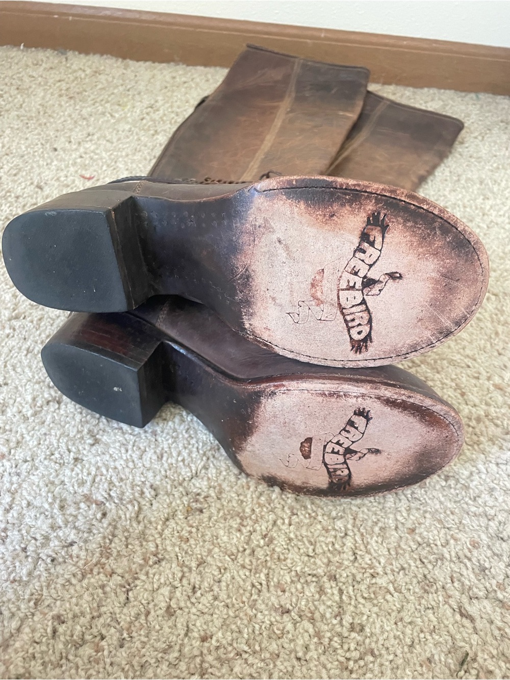 Freebird Aspen Harness Boots Size 9 Distressed Brown Leather - Picture 9 of 9